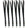 Black Lanyard, Pack of 6
