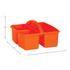 Orange Plastic Storage Caddy, Pack of 6