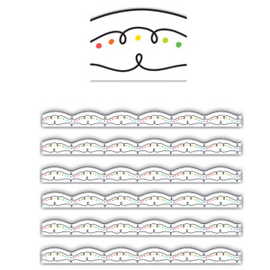 Squiggles and Colorful Dots Die-Cut Border Trim, 35 Feet Per Pack, 6 Packs Squiggles and Colorful Dots Die-Cut Border Trim, 35 Feet Per Pack, 6 Packs