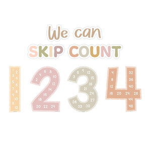 Terrazzo Tones Skip Counting/Multiples Jumbo Numbers Bulletin Board Set, 17 Pieces Terrazzo Tones Skip Counting/Multiples Jumbo Numbers Bulletin Board Set, 17 Pieces