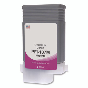 Compatible Magenta Ink, Replacement for PFI-107 (6707B001AA), 130 mL Compatible Magenta Ink, Replacement for PFI-107 (6707B001AA), 130 mL