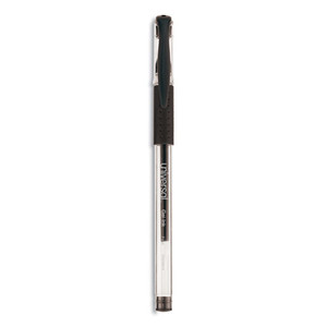 Comfort Grip Gel Pen, Stick, Fine 0.5 mm, Black Ink, Clear/Black Barrel, Dozen Comfort Grip Gel Pen, Stick, Fine 0.5 mm, Black Ink, Clear/Black Barrel, Dozen