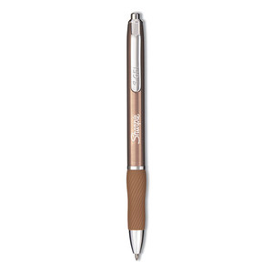 S-Gel Premium Metal Barrel Gel Pen, Retractable, Medium 0.7 mm, Black Ink, Champagne Barrel, Dozen S-Gel Premium Metal Barrel Gel Pen, Retractable, Medium 0.7 mm, Black Ink, Champagne Barrel, Dozen