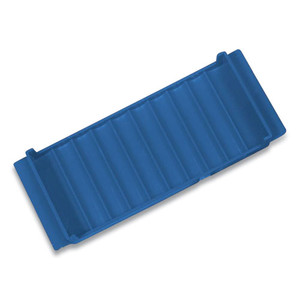 Stackable Plastic Coin Tray, Nickels, 10 Compartment, Denomination and Capacity Etched On Side, Blue Stackable Plastic Coin Tray, Nickels, 10 Compartment, Denomination and Capacity Etched On Side, Blue