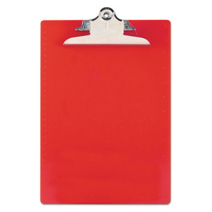 Recycled Plastic Clipboard with Ruler Edge, 1" Clip Capacity, Holds 8.5 x 11 Sheets, Red Recycled Plastic Clipboard with Ruler Edge, 1" Clip Capacity, Holds 8.5 x 11 Sheets, Red