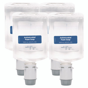 Pacific Blue Ultra Foam Soap Manual Dispenser Refill, Antimicrobial, Unscented, 1,200 mL, 4/Carton Pacific Blue Ultra Foam Soap Manual Dispenser Refill, Antimicrobial, Unscented, 1,200 mL, 4/Carton