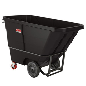 1 cu yd Standard Duty Tilt Truck, Forkliftable Frame, 1,300 lb Capacity, Black 1 cu yd Standard Duty Tilt Truck, Forkliftable Frame, 1,300 lb Capacity, Black