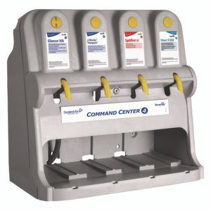 Command Center Dispensing System, 4 Button Air Gap Eductors, 27.5 x 17 x 27.5, Gray Command Center Dispensing System, 4 Button Air Gap Eductors, 27.5 x 17 x 27.5, Gray