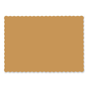 Solid Color Scalloped Edge Placemats, 10 x 14, Gold, 1,000/Carton Solid Color Scalloped Edge Placemats, 10 x 14, Gold, 1,000/Carton