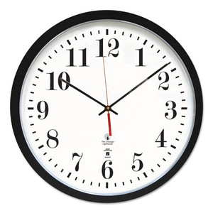Black ATOMIC Contemporary Clock, 16.5" Overall Diameter, Black Case, 1 AA (sold separately) Black ATOMIC Contemporary Clock, 16.5" Overall Diameter, Black Case, 1 AA (sold separately)