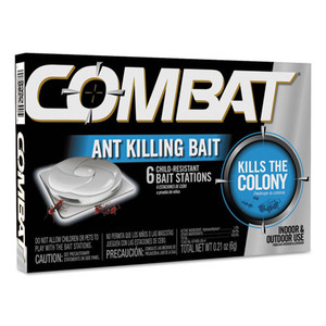 Combat Ant Killing System, Child-Resistant, Kills Queen and Colony, 6/Box, 12 Boxes/Carton Combat Ant Killing System, Child-Resistant, Kills Queen and Colony, 6/Box, 12 Boxes/Carton
