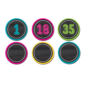 Chalkboard Brights Numbers Magnetic Accents, 42 Pieces Per Pack, 3 Packs Chalkboard Brights Numbers Magnetic Accents, 42 Pieces Per Pack, 3 Packs
