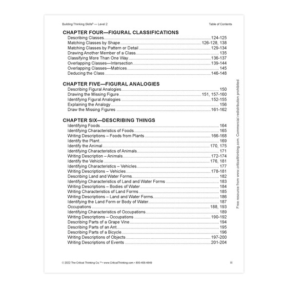 Building Thinking Skills®, Level 2, Grades 4-6 Building Thinking Skills®, Level 2, Grades 4-6