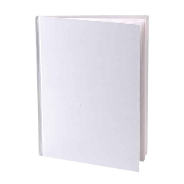 Hardcover Blank Book 6" x 8" Portrait, White, Pack of 12 Hardcover Blank Book 6" x 8" Portrait, White, Pack of 12