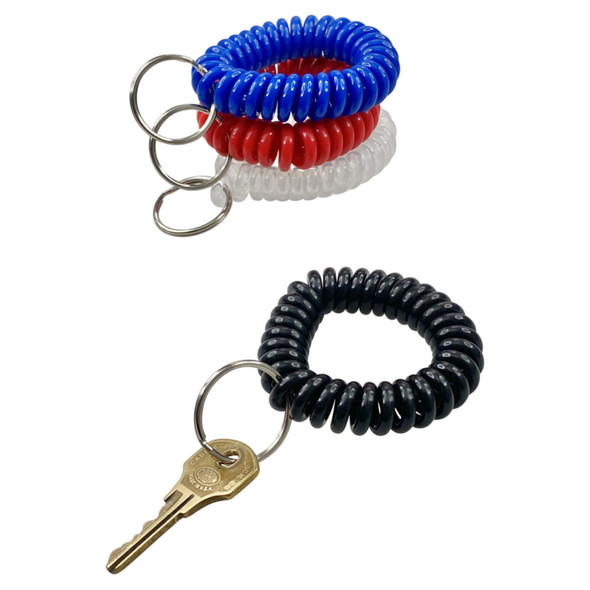 Wrist Coil Key Chain, Pack of 10