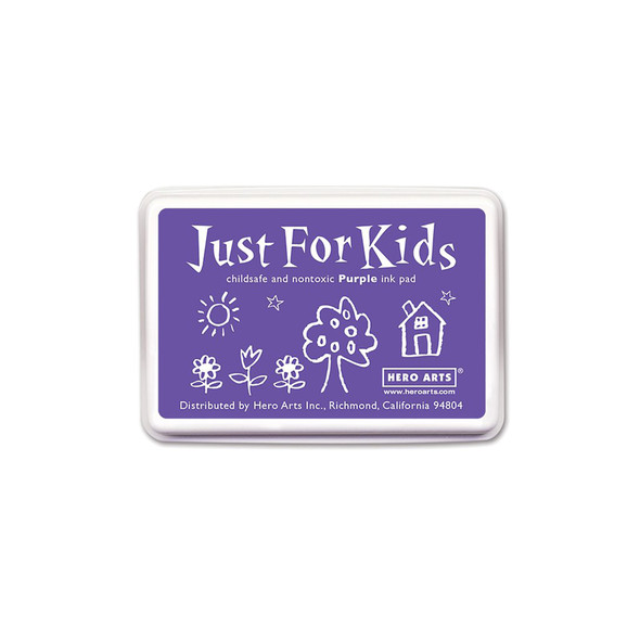 Just for Kids® Ink Pad, Purple, Pack of 6 Just for Kids® Ink Pad, Purple, Pack of 6