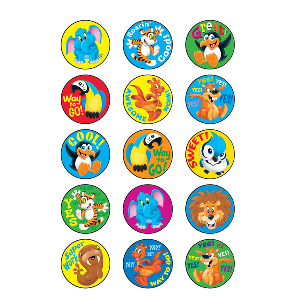 Awesome Animals/Tropical Stinky Stickers®, 60 Per Pack, 6 Packs Awesome Animals/Tropical Stinky Stickers®, 60 Per Pack, 6 Packs