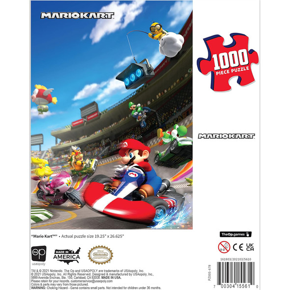 Super Mario Mario Kart Puzzle, 19" x 27", 1000 Pieces
