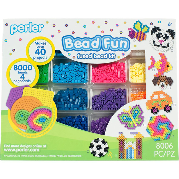 Bead Fun Fused Bead Activity Kit & Storage Trays, 8006 Pieces Bead Fun Fused Bead Activity Kit & Storage Trays, 8006 Pieces