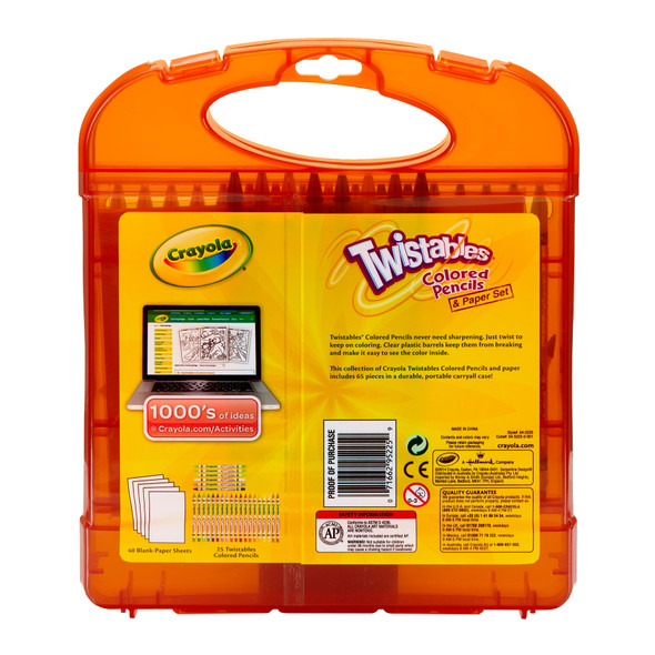 Twistables® Colored Pencils & Paper Set, 65 Pieces