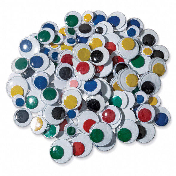 Wiggle Eyes, Jumbo Round, Assorted Colors & Sizes, 100 Per Pack, 2 Packs