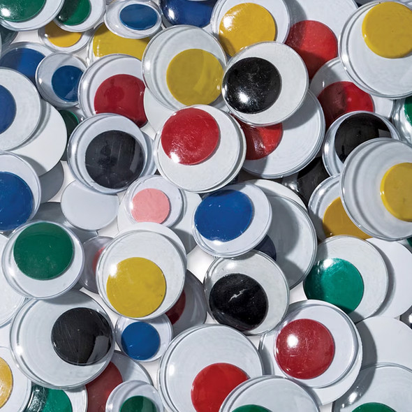 Wiggle Eyes, Jumbo Round, Assorted Colors & Sizes, 100 Per Pack, 2 Packs