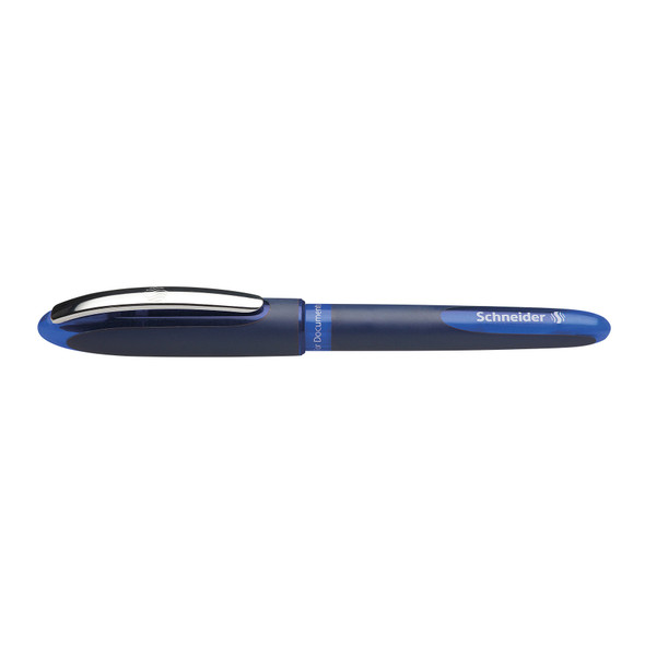 One Business Rollerball Pens, 0.6mm, Blue, Pack of 10