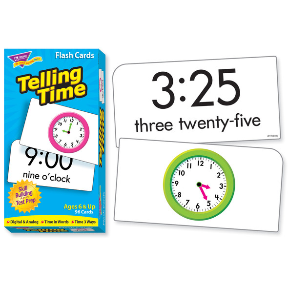 Telling Time Skill Drill Flash Cards, 3 Packs Telling Time Skill Drill Flash Cards, 3 Packs