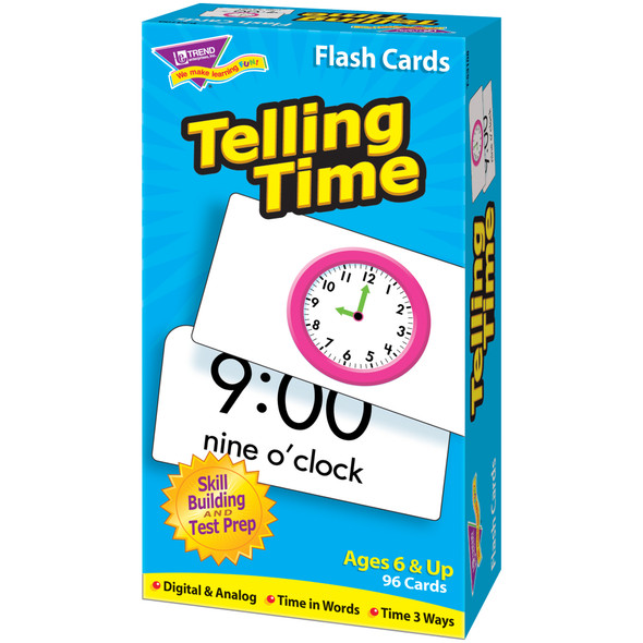 Telling Time Skill Drill Flash Cards, 3 Packs Telling Time Skill Drill Flash Cards, 3 Packs