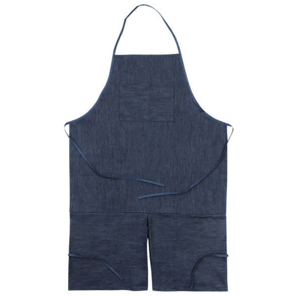 Adult Apron, Dark Blue Denim, 41" x 27-1/2", Pack of 2