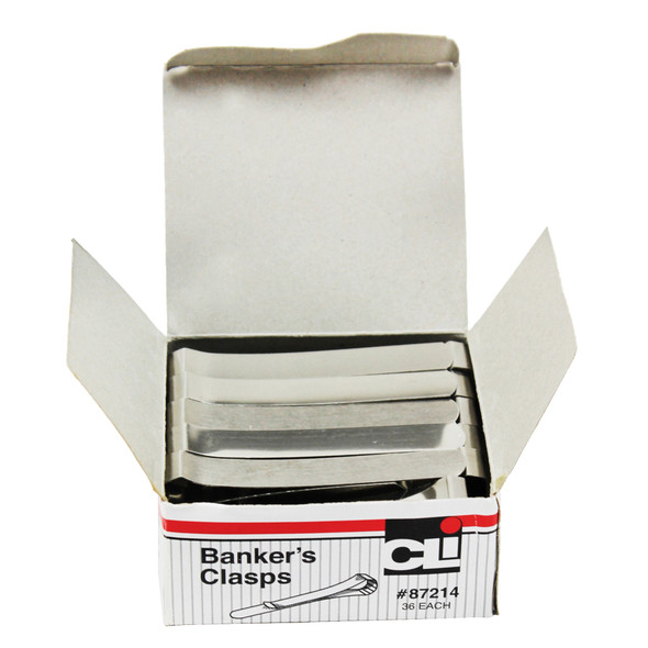 Bankers Clamp, Small, 3-1/4" Length, Pack of 36