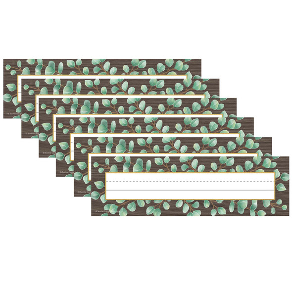 Eucalyptus Flat Name Plates, 36 Per Pack, 6 Packs