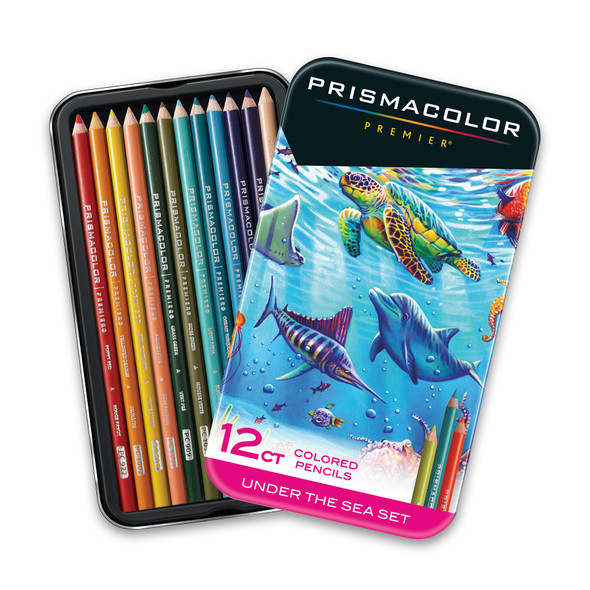 Premier Colored Pencils, Soft Core, Under The Sea Set, 12 Count