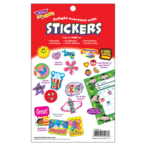 Schooltime Fun Sticker Pad, 738 Sticker Per Pad, Pack of 6 Schooltime Fun Sticker Pad, 738 Sticker Per Pad, Pack of 6