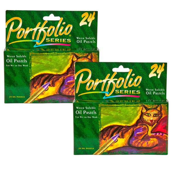 Portfolio Series Oil Pastels 24 Per Box, 2 Boxes