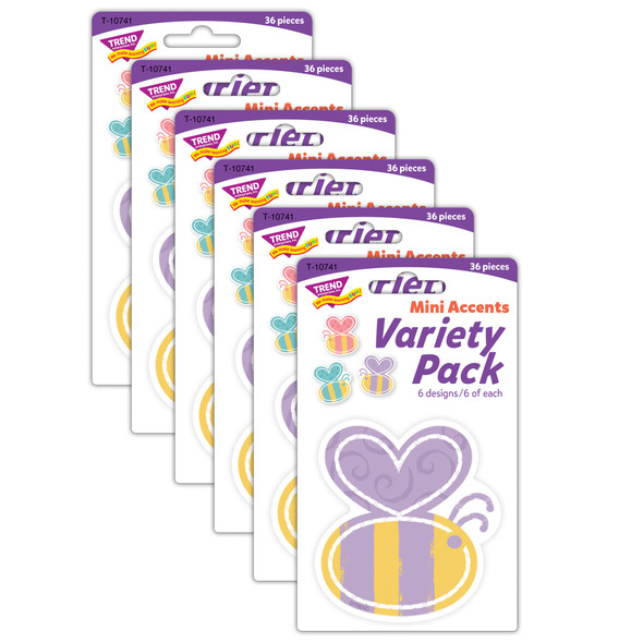 Garden Bees Mini Accents Variety Pack, 36 Per Pack, 6 Packs Garden Bees Mini Accents Variety Pack, 36 Per Pack, 6 Packs