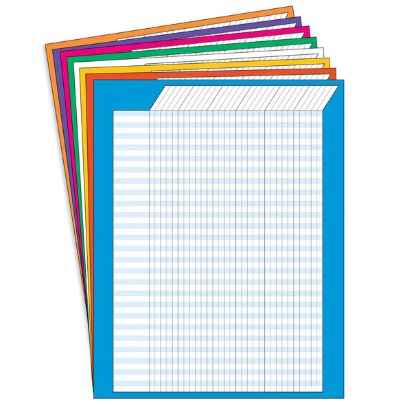 Vertical Incentive Charts, 22" x 28", Jumbo Variety Pack - Pack of 8 Vertical Incentive Charts, 22" x 28", Jumbo Variety Pack - Pack of 8