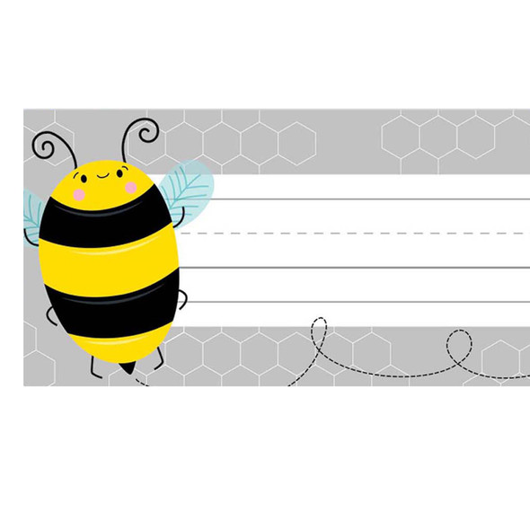 Busy Bees Name Plates, 9-1/4" x 3-1/4", 36 Per Pack, 6 Packs