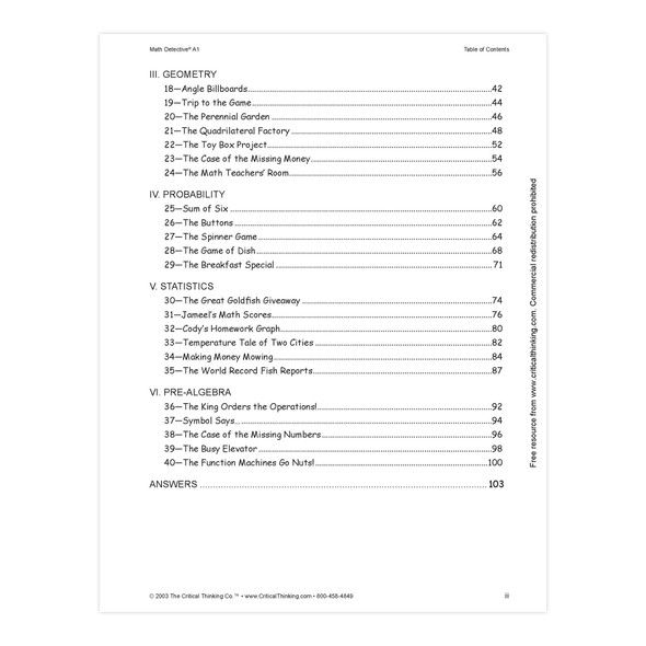 Math Detective Book, A1, Grade 5-6 Math Detective Book, A1, Grade 5-6