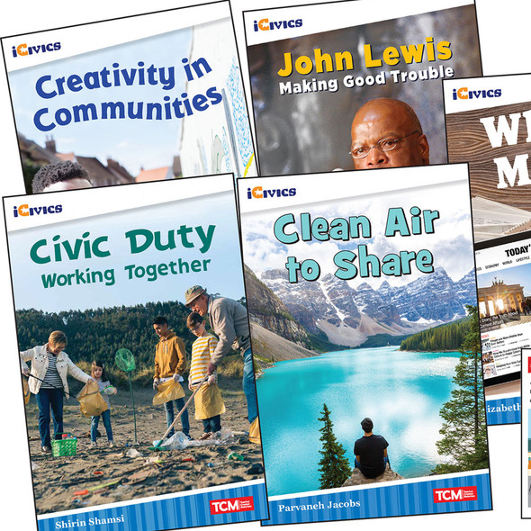 iCivics Grade 3: Community & Social Awareness 5-Book Set + Game Cards iCivics Grade 3: Community & Social Awareness 5-Book Set + Game Cards