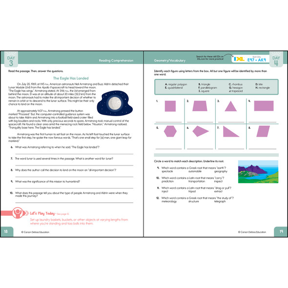 Summer Bridge Activities, Grade 5-6