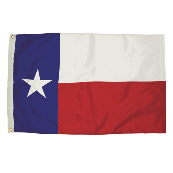 Durawavez Nylon Outdoor Flag with Heading & Grommets, Texas, 3ft x 5ft Durawavez Nylon Outdoor Flag with Heading & Grommets, Texas, 3ft x 5ft