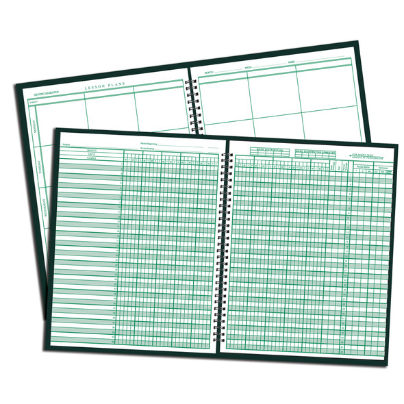 Combination 9-10 Week Class Record + 6 Period Lesson Plan Book, Pack of 2 Combination 9-10 Week Class Record + 6 Period Lesson Plan Book, Pack of 2