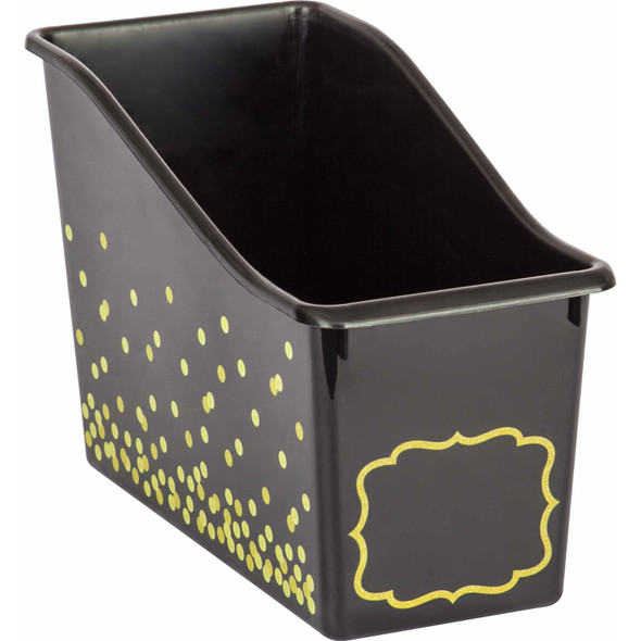 Black Confetti Plastic Book Bin, Pack of 3 Black Confetti Plastic Book Bin, Pack of 3