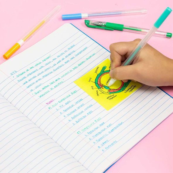 Composition Book, Wide Ruled, Black Marble, 100 Sheets, Pack of 6