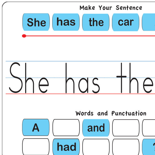 Touch-Stik™ Phonics Tiles & Mat, Sentence Building Set, 100 Tiles Touch-Stik™ Phonics Tiles & Mat, Sentence Building Set, 100 Tiles