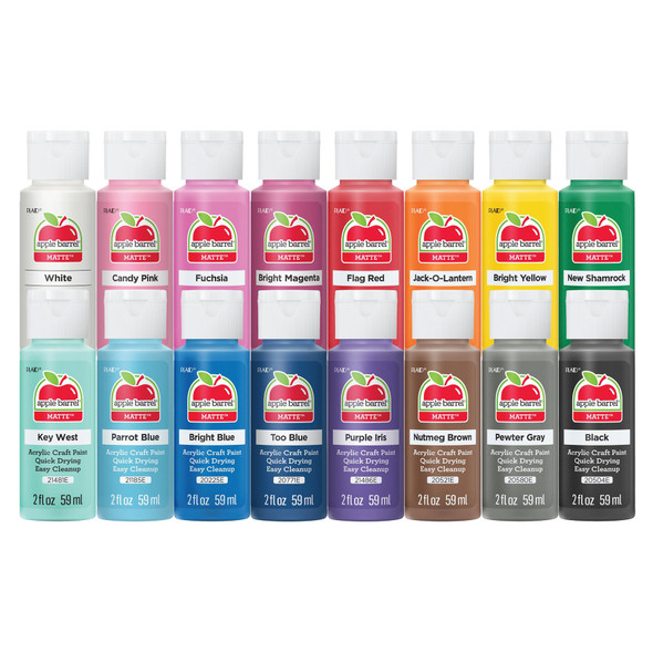 Acrylic Paint Matte, 2oz., 16-Piece Set Acrylic Paint Matte, 2oz., 16-Piece Set