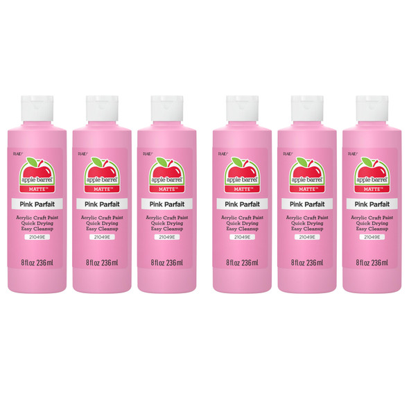 Acrylic Paint Matte, 8oz., Pink Parfait, Pack of 6