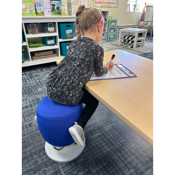 Kids Adjustable Pivot Stool, Tall, 16.5" to 21", Blue