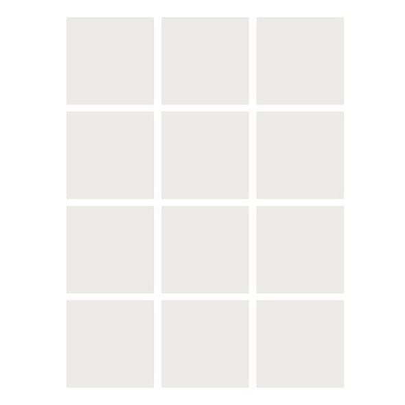 Dry Erase Stickables with Dry Erase Marker, White, 4" x 4", 12 Per Pack, 4 Packs